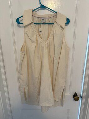 Maeve Tunic Cream XL- Anthropologie